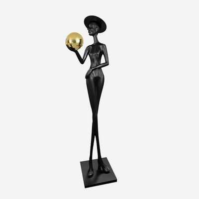 Zevinen Elegant Black Floor Lamp