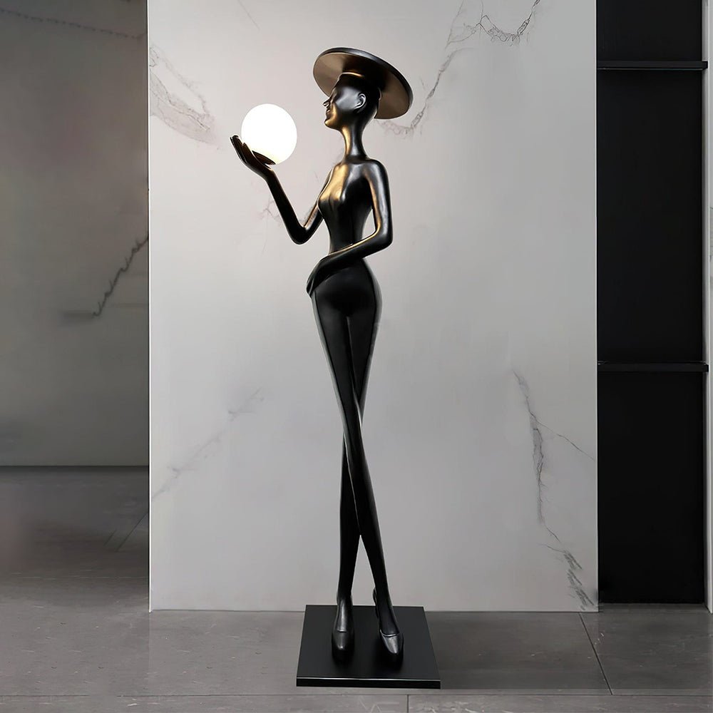 Zevinen Elegant Black Floor Lamp