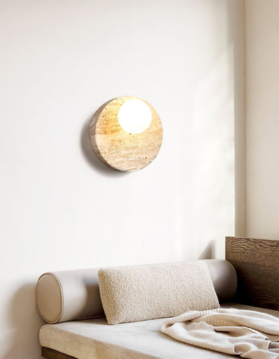 Kivros Travertine Sconce