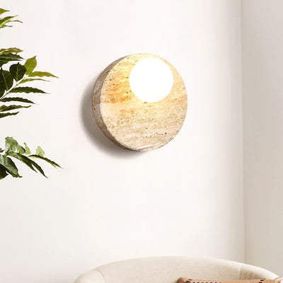 Kivros Travertine Sconce