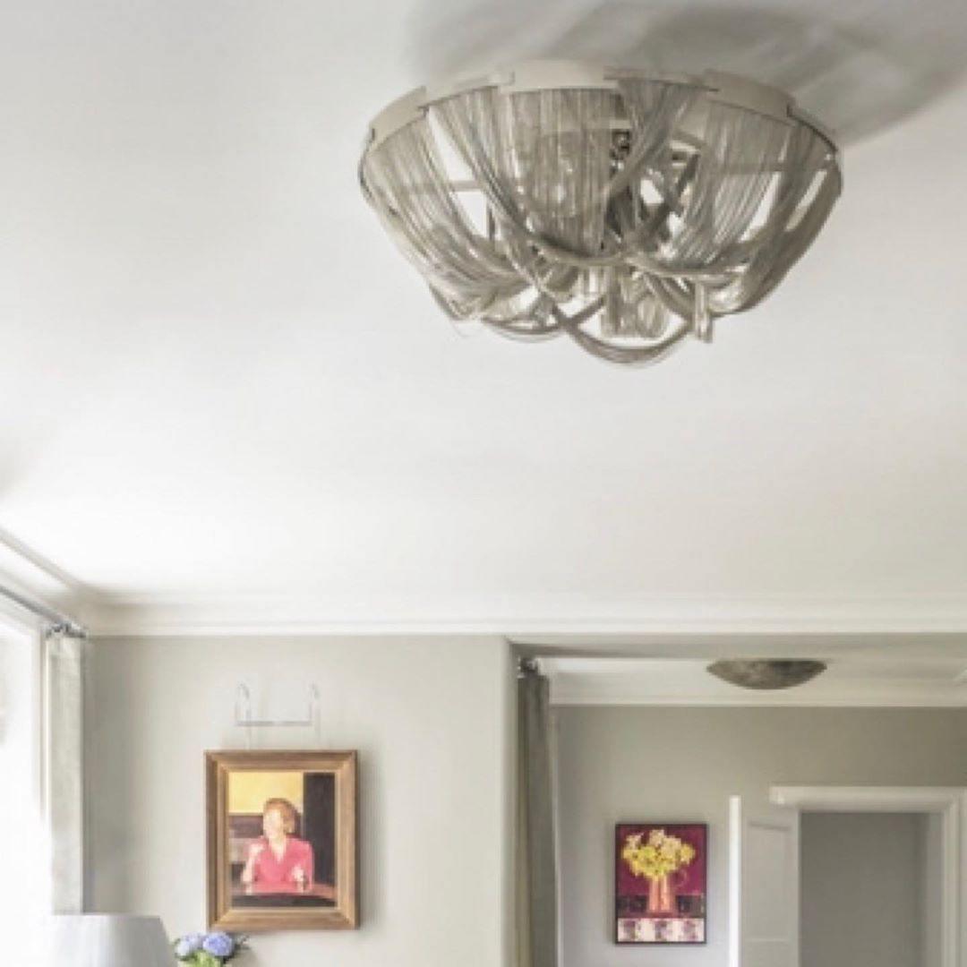 Talj Ceiling Light Tassel Aluminum Chain Nickel Frame