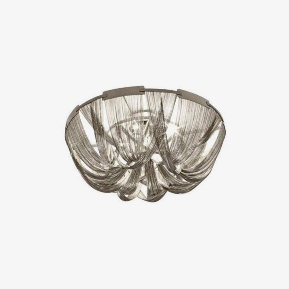 Talj Ceiling Light Tassel Aluminum Chain Nickel Frame