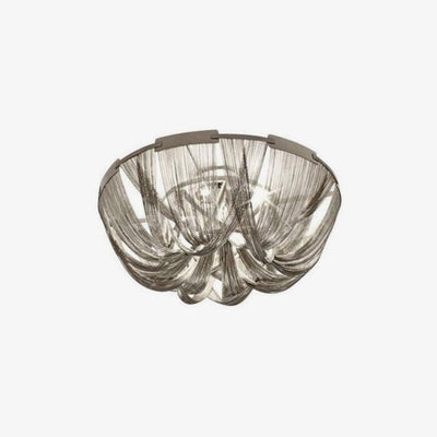 Talj Ceiling Light Tassel Aluminum Chain Nickel Frame