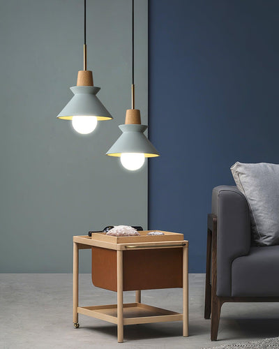 Revelo Pendant Lamp Wood Space Nordic Minimalist