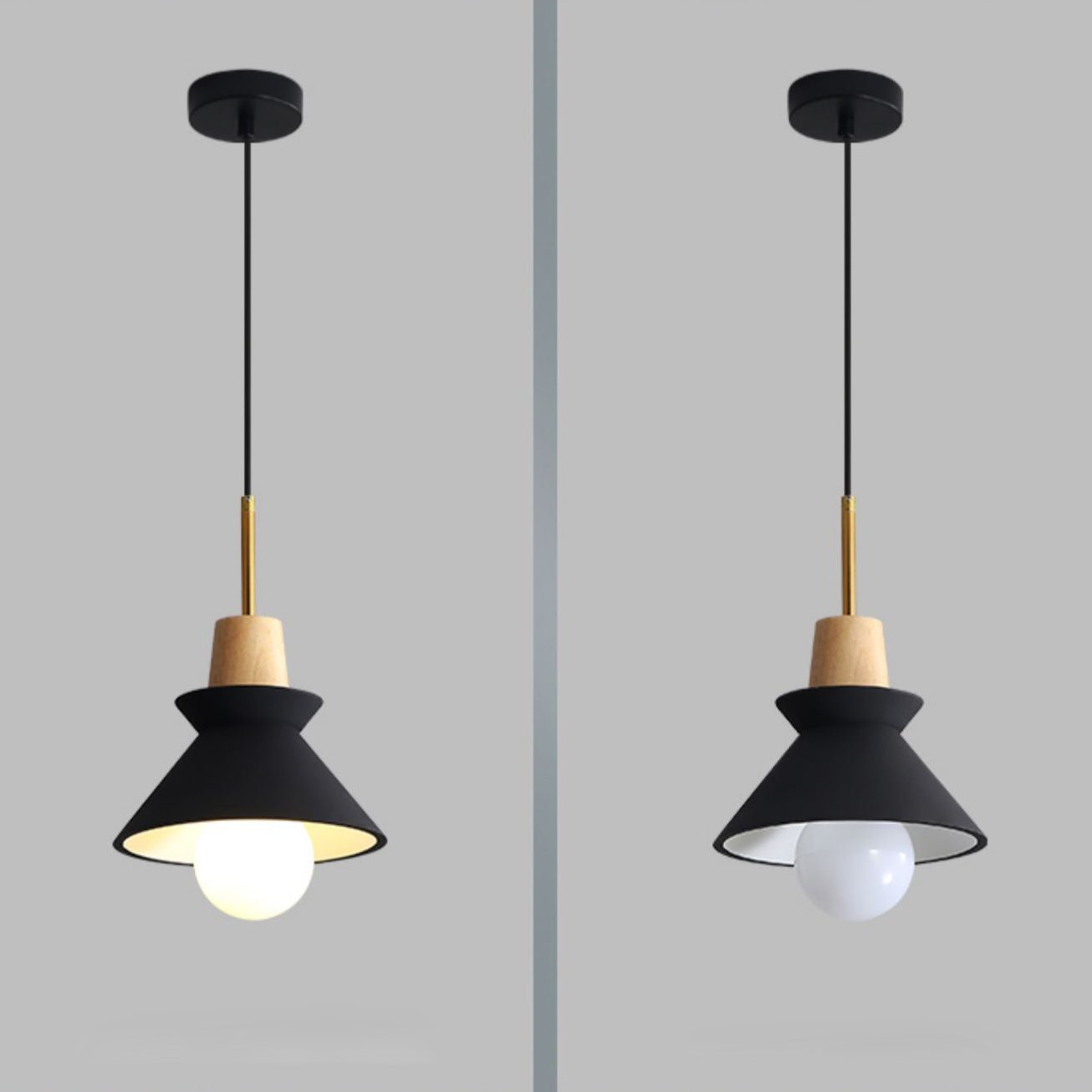 Revelo Pendant Lamp Wood Space Nordic Minimalist