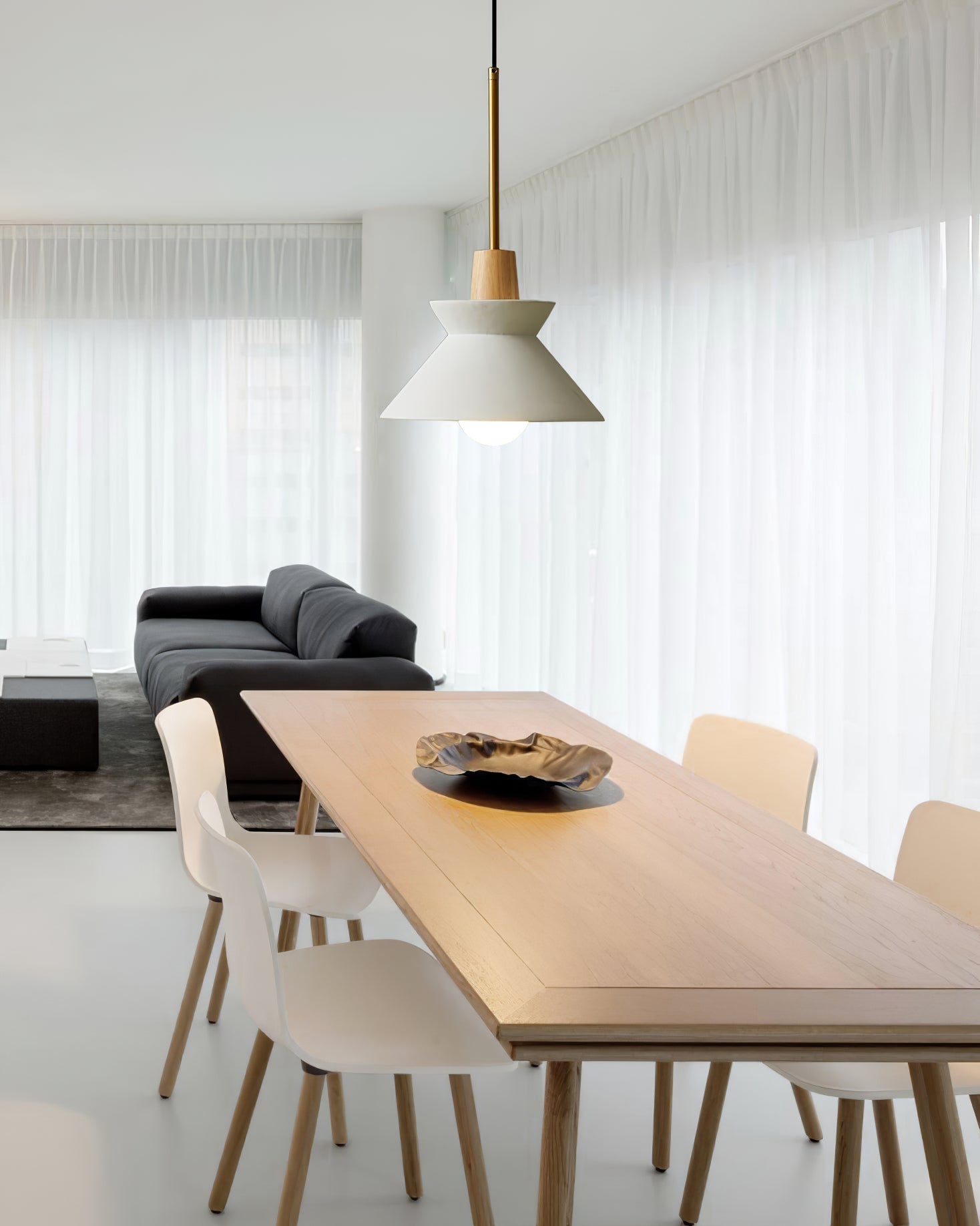 Revelo Pendant Lamp Wood Space Nordic Minimalist