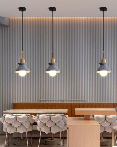 Revelo Pendant Lamp Wood Space Nordic Minimalist