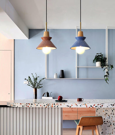 Revelo Pendant Lamp Wood Space Nordic Minimalist
