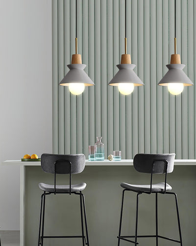 Revelo Pendant Lamp Wood Space Nordic Minimalist