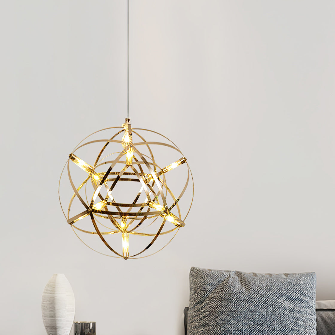 Sylvarin Gold Spark Ball Pendant Light
