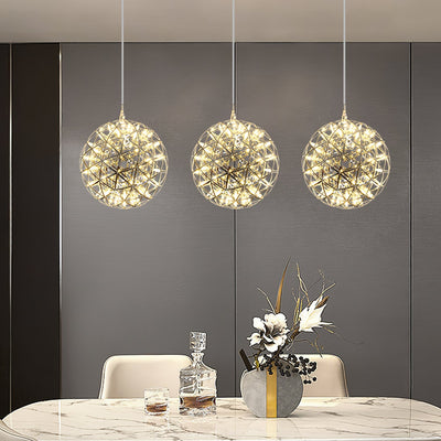 Sylvarin Gold Spark Ball Pendant Light