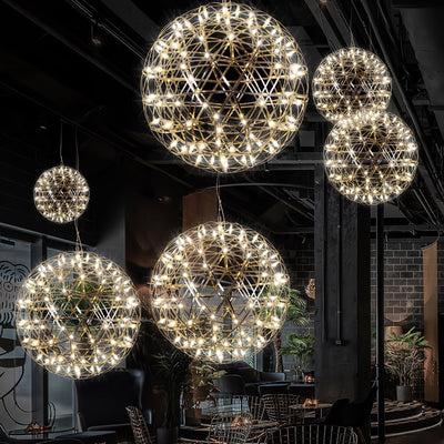 Sylvarin Gold Spark Ball Pendant Light