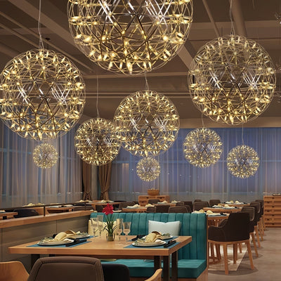 Sylvarin Gold Spark Ball Pendant Light