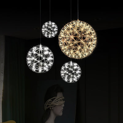 Sylvarin Gold Spark Ball Pendant Light