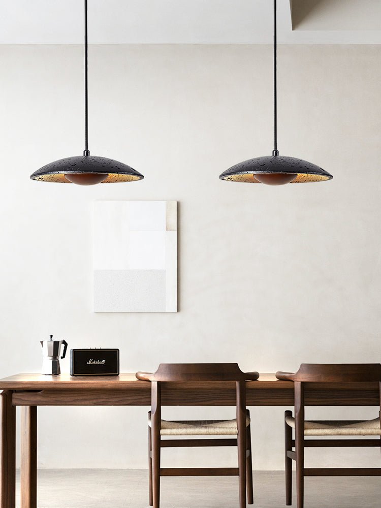 Noreeria Black Travertine Pendant Light