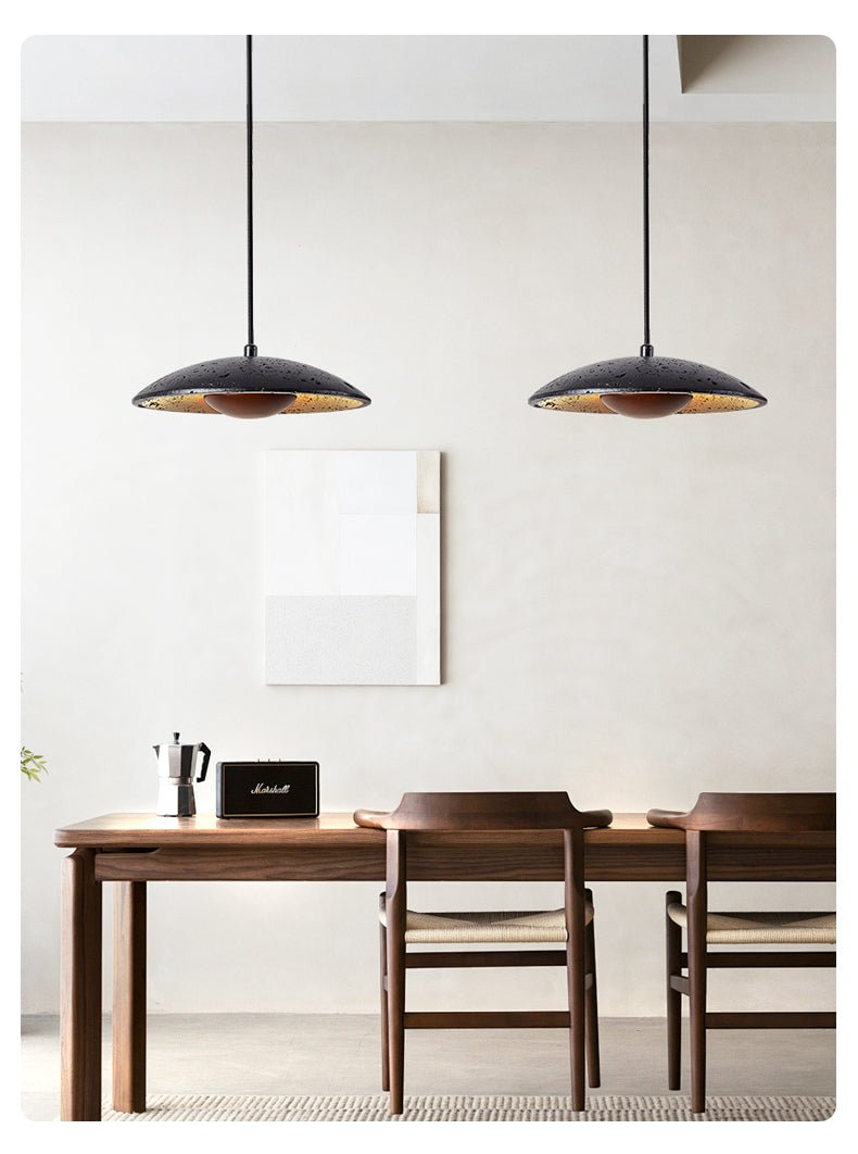 Noreeria Black Travertine Pendant Light