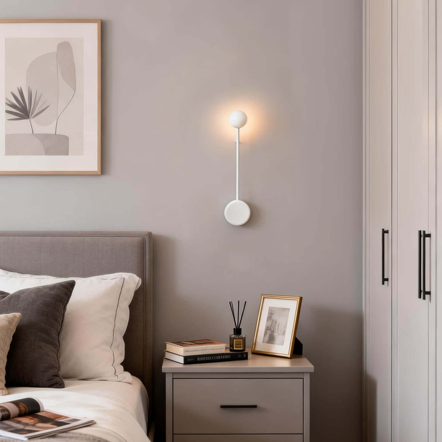 Sphere-on-Stem LED Wall Sconce