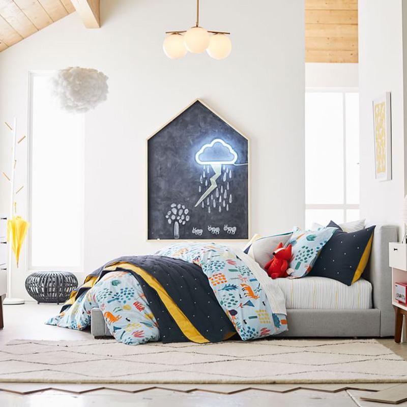 Lustra Chandelier Sphere & Stem Modern Gold LED - Neutral Decor