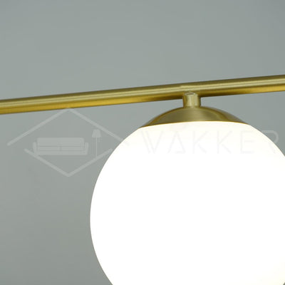 Lustra Chandelier Sphere & Stem Modern Gold LED - Neutral Decor
