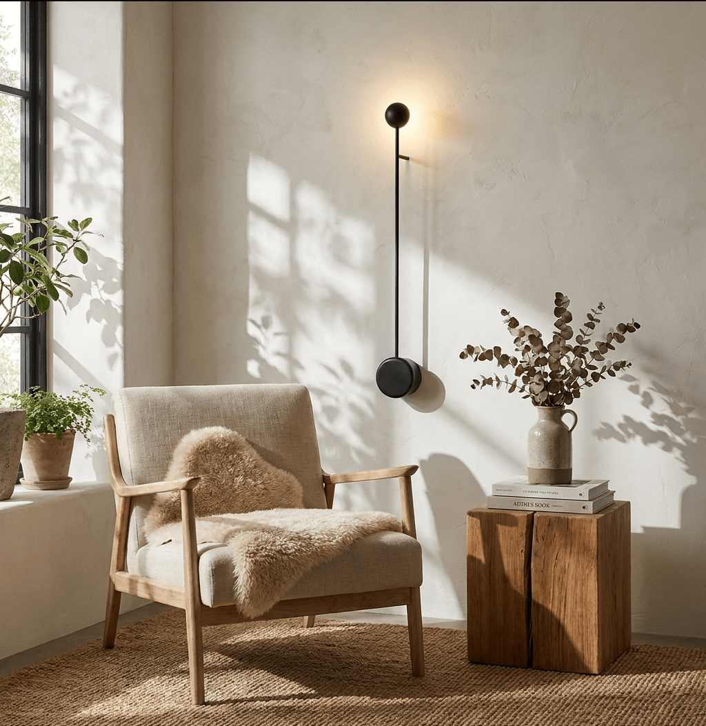 Sphere Stem Led Wall Sconce