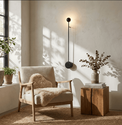 Sphere Stem Led Wall Sconce