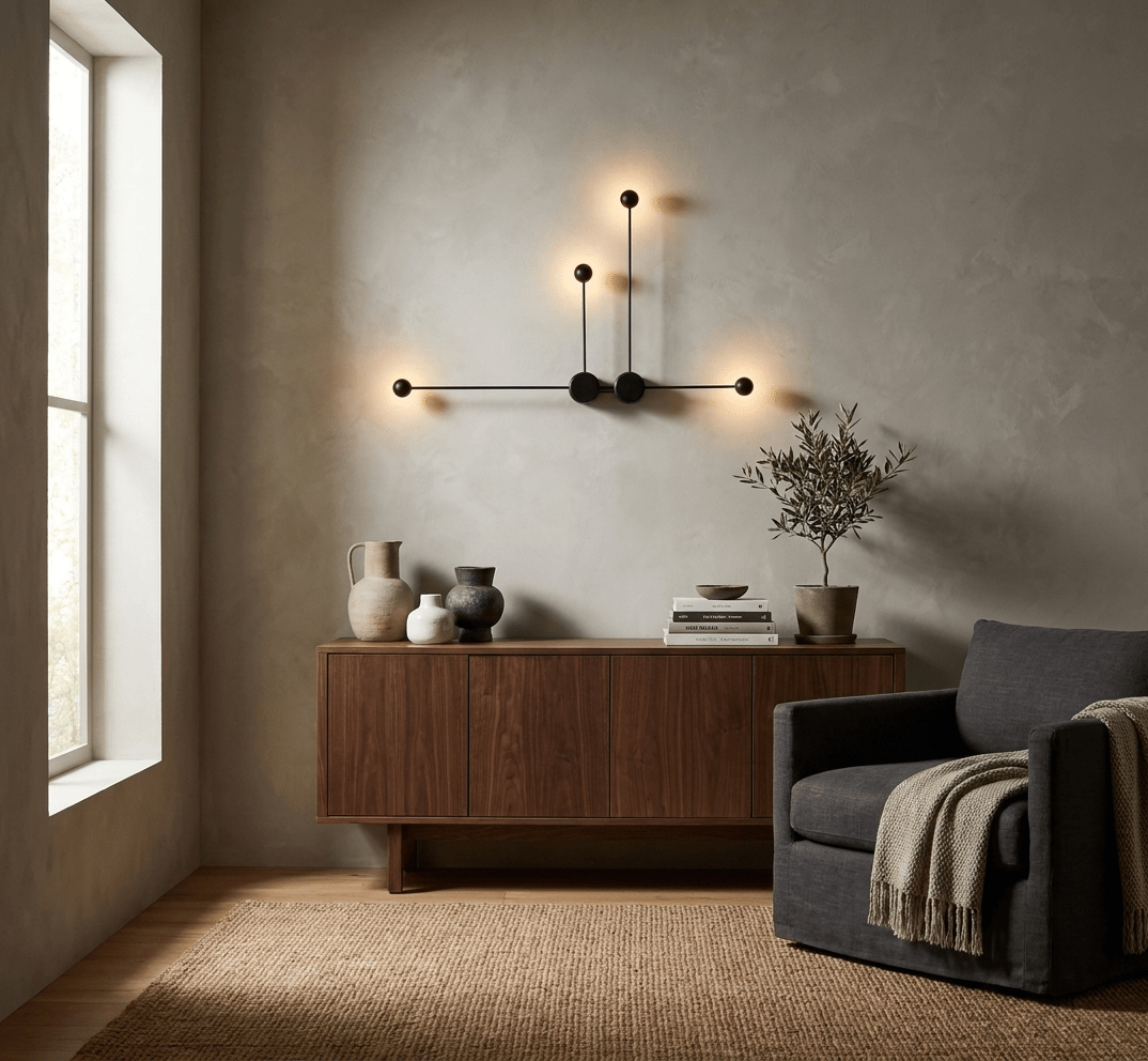Sphere Stem Led Wall Sconce