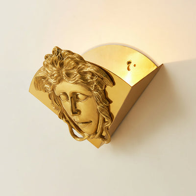 Sphinx Brass Wall Lamp