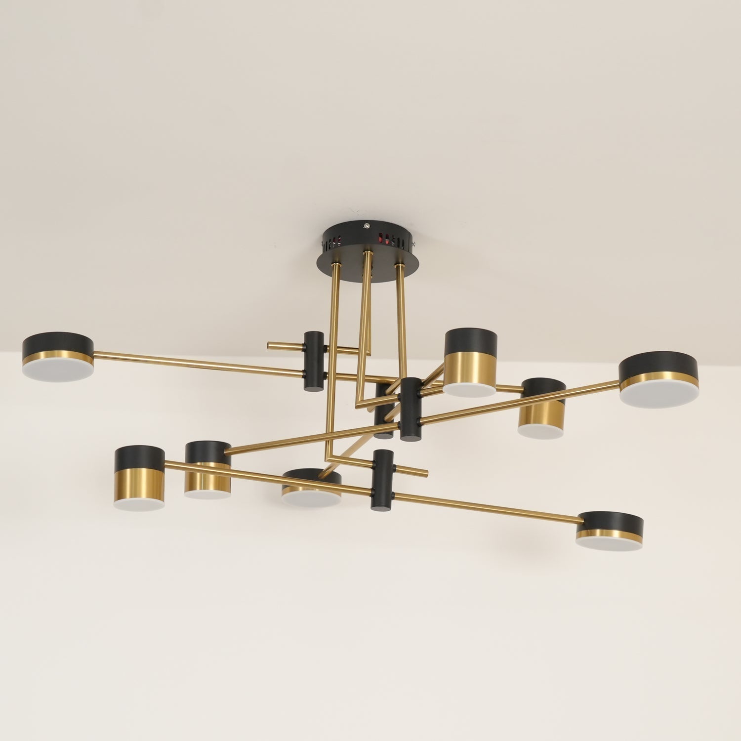 Oriaella Chandelier Black Gold Spider Arms