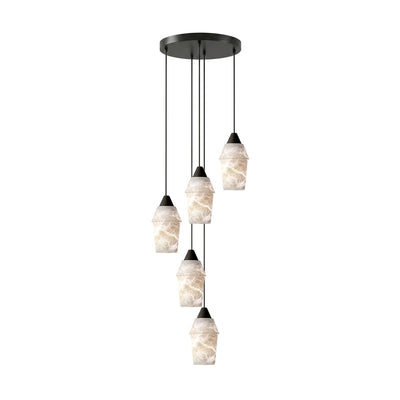 Cyranne Alabaster Cluster Chandelier