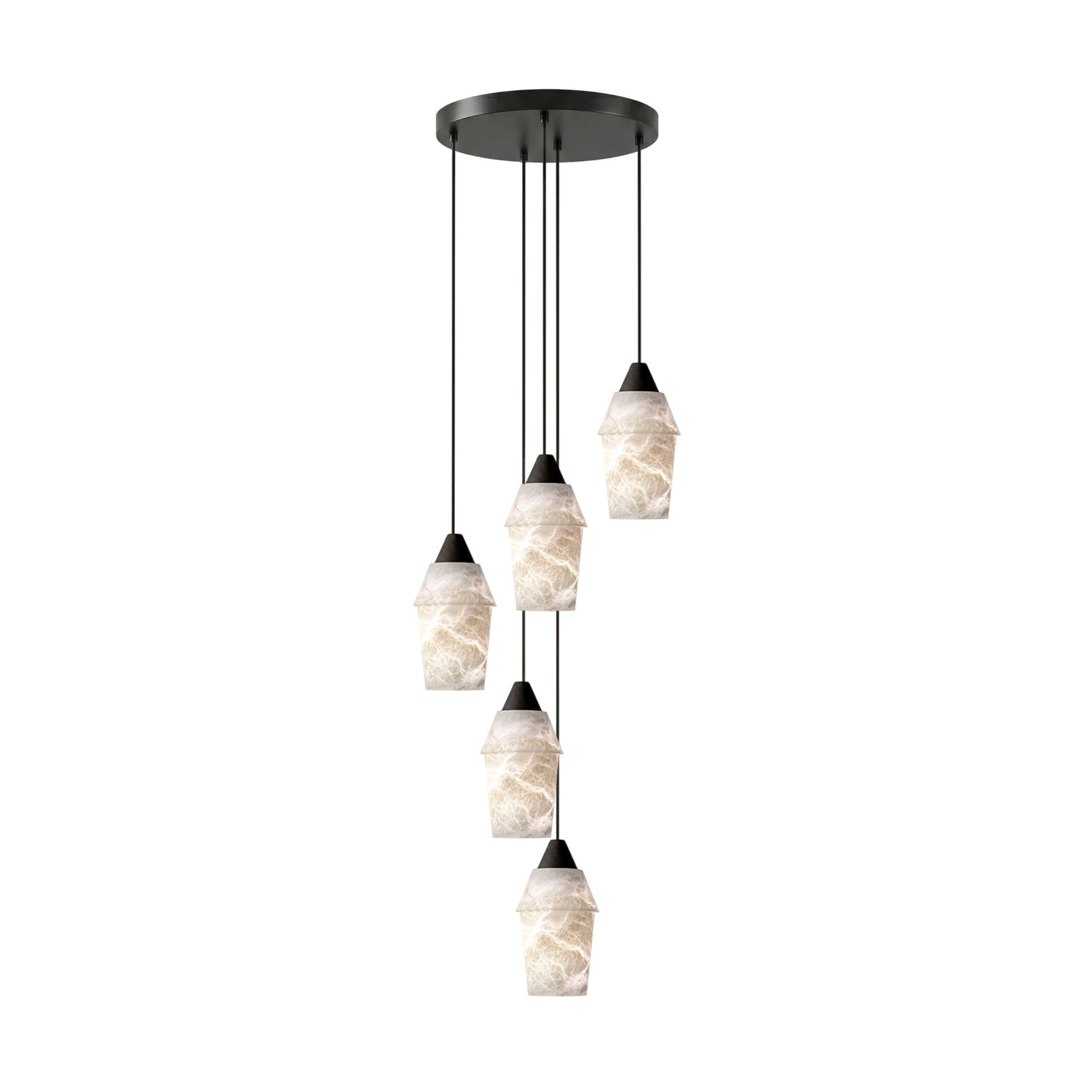 Cyranne Alabaster Cluster Chandelier