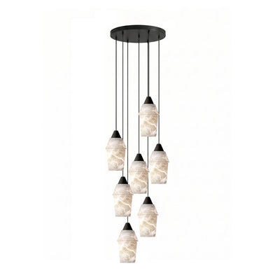 Cyranne Alabaster Cluster Chandelier