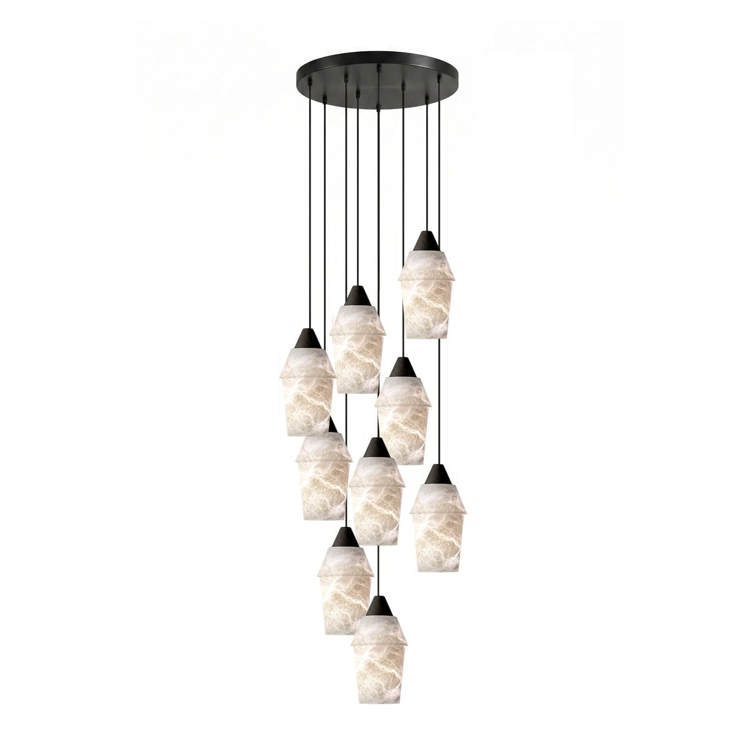 Cyranne Alabaster Cluster Chandelier