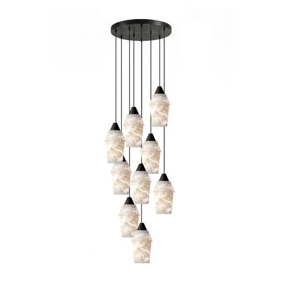 Cyranne Alabaster Cluster Chandelier