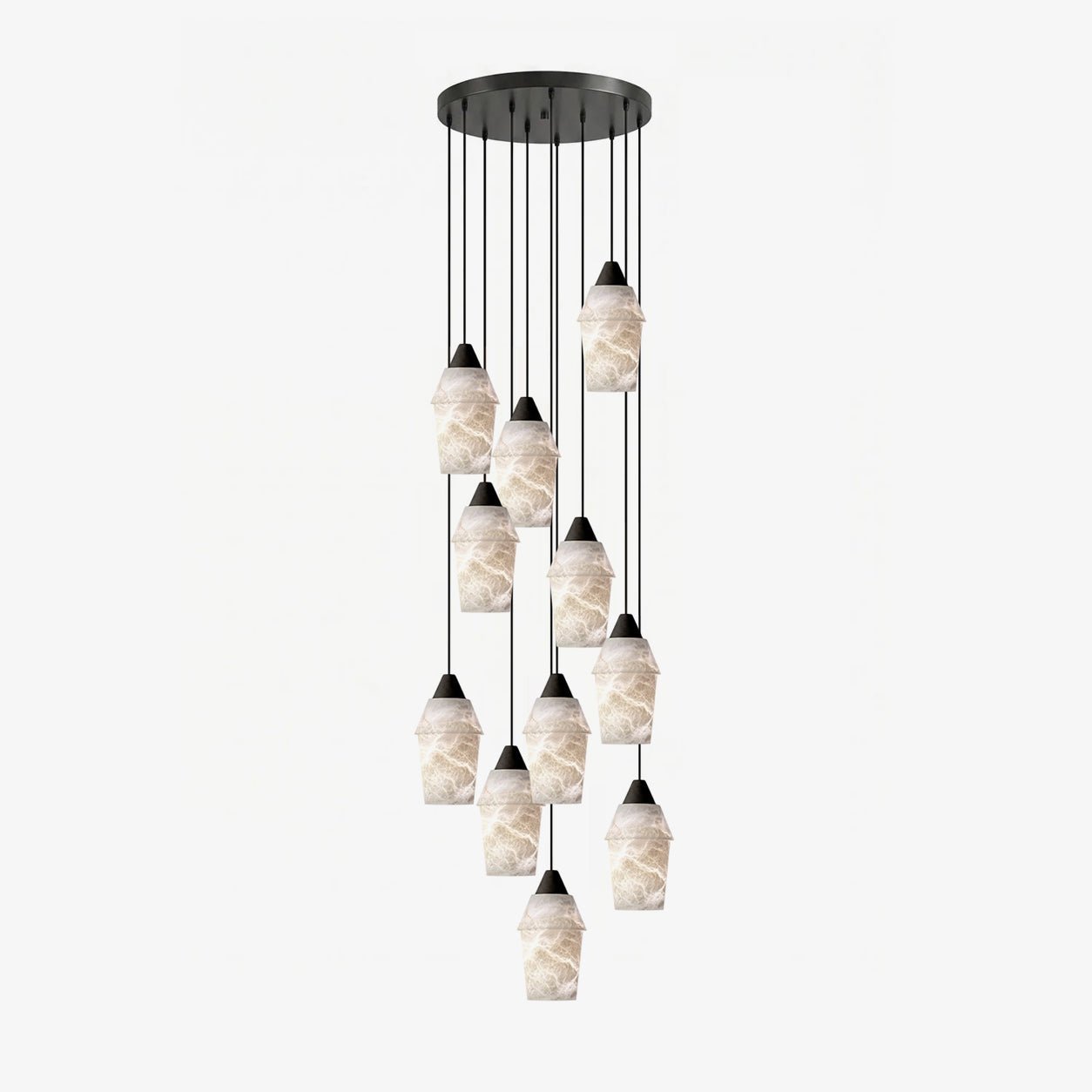 Cyranne Alabaster Cluster Chandelier