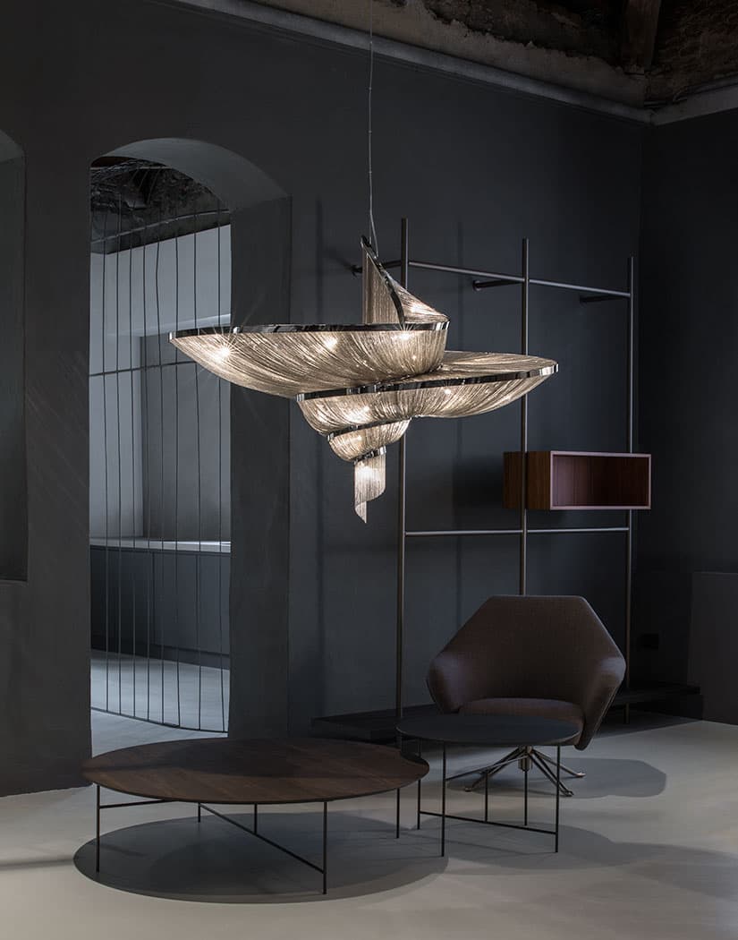 Caloora Spiral Elegance Chain Chandelier