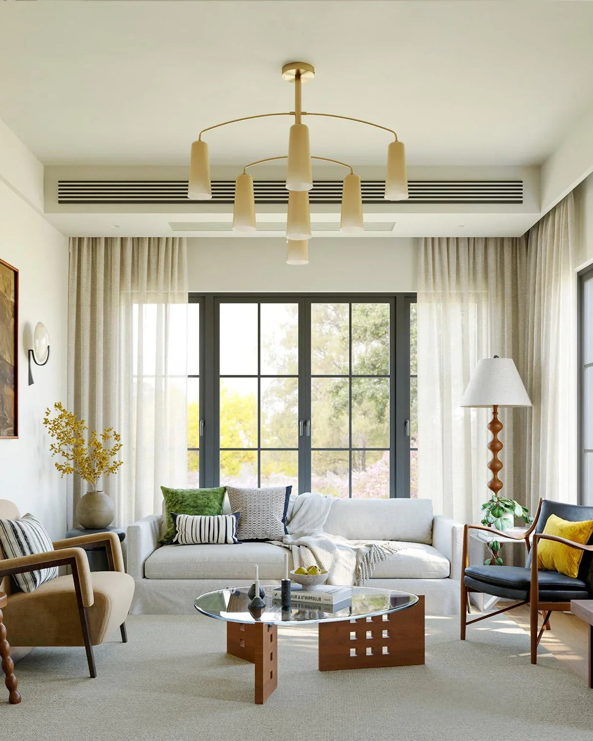 Spiral Tiered Chandelier