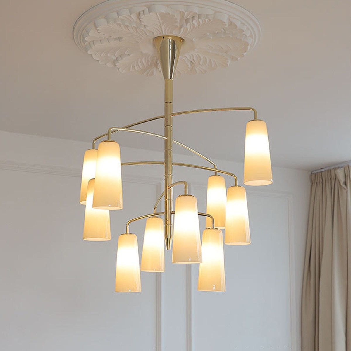 Spiral Tiered Chandelier