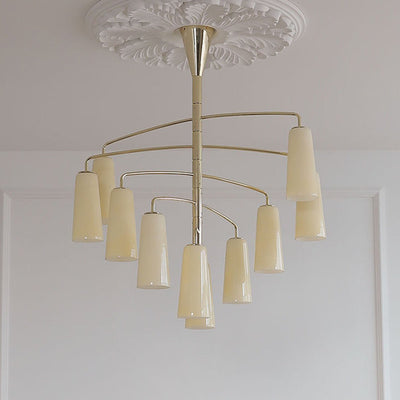 Spiral Tiered Chandelier
