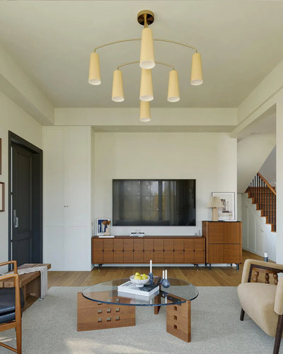 Spiral Tiered Chandelier