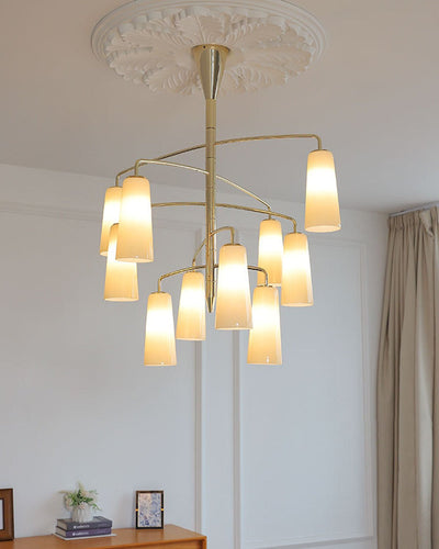 Spiral Tiered Chandelier