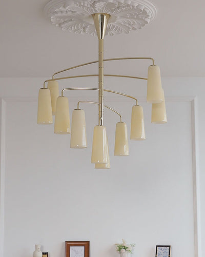 Spiral Tiered Chandelier