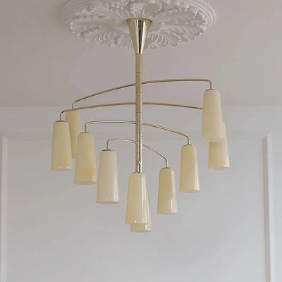Spiral Tiered Chandelier