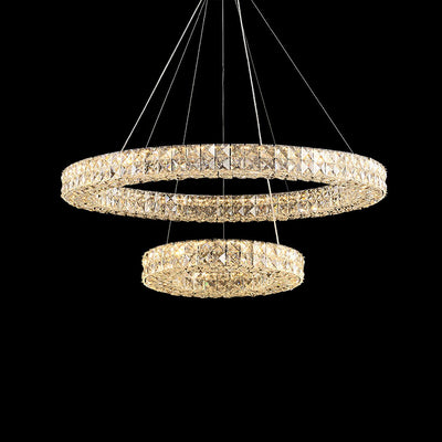 Luxerian Chandelier Crystal Ring Spiridon Luxe
