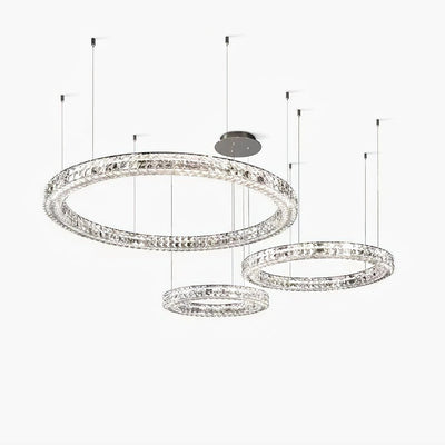 Luxerian Chandelier Crystal Ring Spiridon Luxe