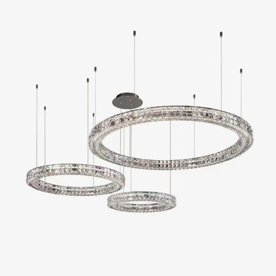 Luxerian Chandelier Crystal Ring Spiridon Luxe