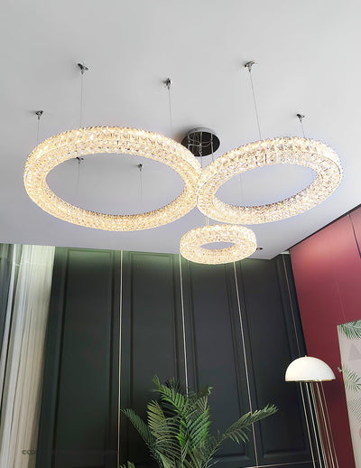 Luxerian Chandelier Crystal Ring Spiridon Luxe