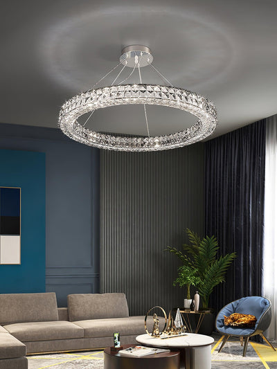 Luxerian Chandelier Crystal Ring Spiridon Luxe