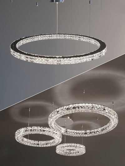 Luxerian Chandelier Crystal Ring Spiridon Luxe