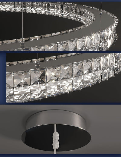 Luxerian Chandelier Crystal Ring Spiridon Luxe