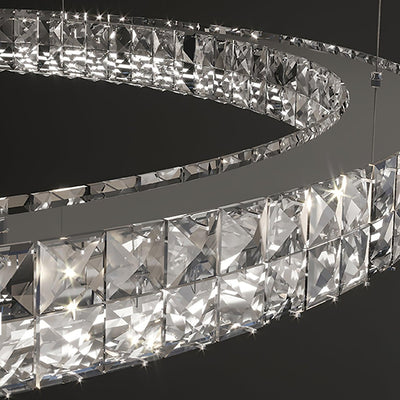 Luxerian Chandelier Crystal Ring Spiridon Luxe
